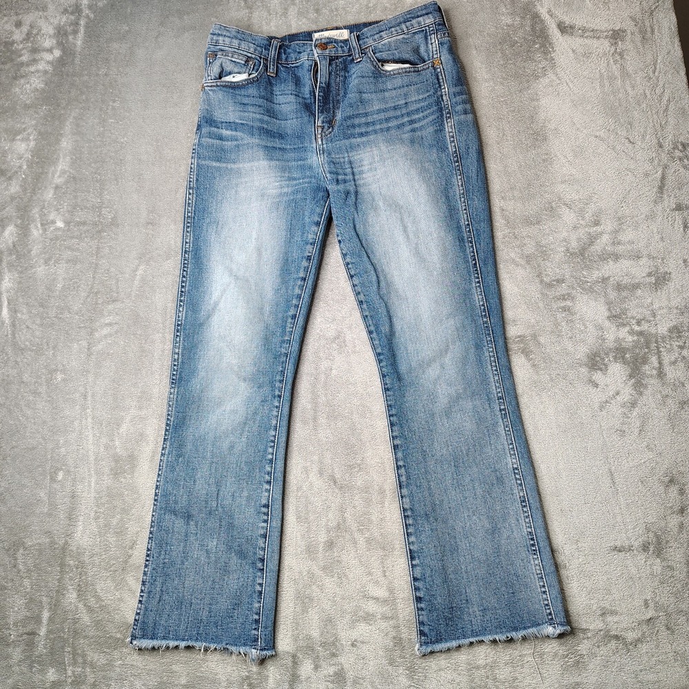 Madewell Jeans Womens‎ 29 Blue 10" High Riser Demi Bootcut Stretch Denim - READ